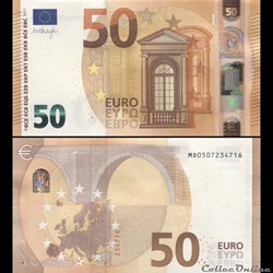 50 EUROS - SIGNATURE DRAGHI - PICK 23 M - PORTUGAL