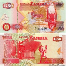 ZAMBIE - PICK 37 c - 50 KWACHA - 2001