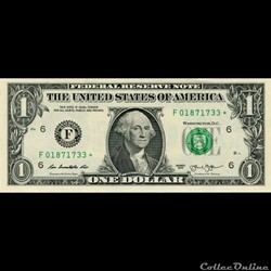 F- 1$ Federal Reserve Notes - Small Size 2013 Series