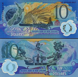 NOUVELLE-ZELANDE - PICK 190 b - 10 DOLLARS - 2000