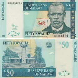 MALAWI - PICK 53 e - 50 KWACHA - 2011