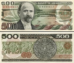 MEXIQUE - PICK 079b.EK - 500 PESOS - 1984