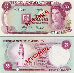 BERMUDES - PICK 29 as  - 5 Dollars - 1978