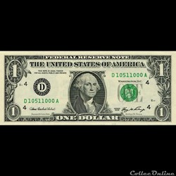 D- 1$ Federal Reserve Notes - Small Size 2006 Series