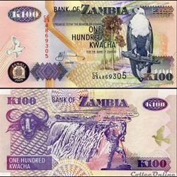 ZAMBIE - PICK 38 d 2 - 100 KWACHA - 2003