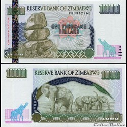 ZIMBABWE - PICK 012b - 1000 Dollars - 2003