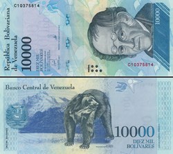 VENEZUELA - PICK 098b - 10 000 BOLIVARES - 2016