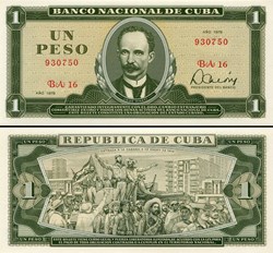 CUBA - PICK 102b2 - 1 PESO - 1979