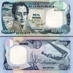 COLOMBIE - PICK 438 a1 - 1000 PESOS DE ORO COLOMBIEN - 1994