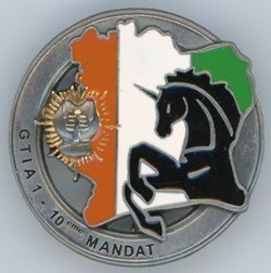 Insigne Opération Licorne - 12° Régiment de Cuirassiers