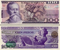 MEXIQUE - PICK 074a.SG - 100 PESOS - 1981