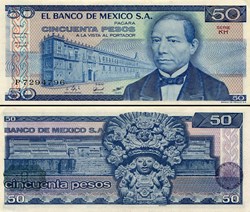 MEXIQUE - PICK 073a.KH - 50 PESOS - 1981