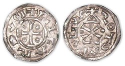 Féodale - NORMANDIE - Richard 1er - Denier au Temple