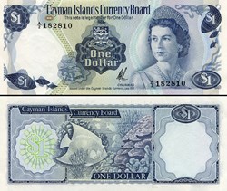 ILES CAYMAN - PICK 1b  - 1 DOLLAR - 1971