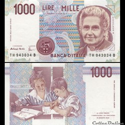 ITALIE - PICK 114 c - 1000 LIRE - 1995