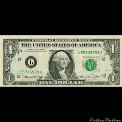 L- 1$ Federal Reserve Notes - Small Size 1974 Series