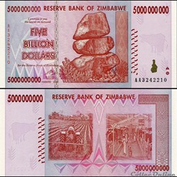 ZIMBABWE - PICK 084a - 5 000 000 000 Dollars - 2008