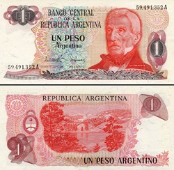 ARGENTINE - PICK 311 a 1 - 1 PESO ARGENTINO - 1983