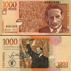 COLOMBIE - PICK 456 m - 1 000 PESOS  COLOMBIEN - 2010