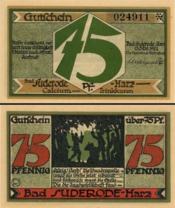 Bad Suderode Harz - 75 Pfennig
