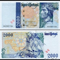 PORTUGAL - PICK 189 b 1 - 2000 ESCUDOS - 1996