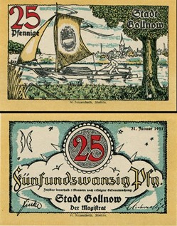 Golnow 25 Pfennig