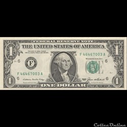 F- 1$ Federal Reserve Notes - Small Size 1985 Series