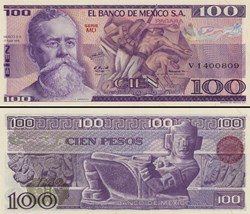 MEXIQUE - PICK 068c.MU - 100 PESOS - 1979