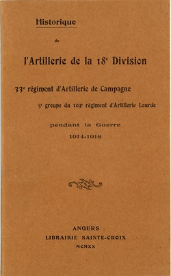 HISTORIQUE DU 33 ° RÉGIMENT D'ARTILLERIE