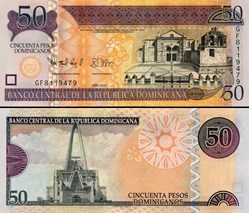 RÉPUBLIQUE DOMINICAINE - PICK 183b  - 50 PESOS DE ORO - 2012