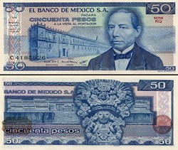 MEXIQUE - PICK 073a.KQ - 50 PESOS - 1981