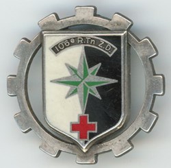 Insigne Terre - 106° Régiment du Train de Zone de Défense