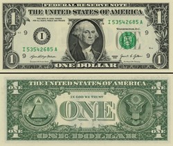I- 1$ Federal Reserve Notes - Small Size 2021 Series