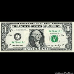 J- 1$ Federal Reserve Notes - Small Size 2006 Series