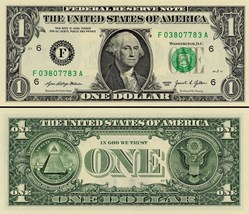 F- 1$ Federal Reserve Notes - Small Size 2021 Series