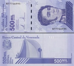 VENEZUELA - PICK 113a - 500 000 BOLIVARES - 2020