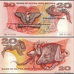 PAPOUASIE NOUVELLE GUINÉE - PICK 10 b 2 - 20 KINA - 1996