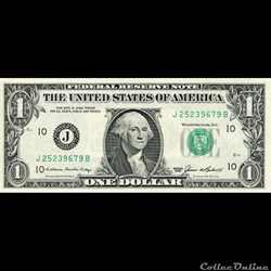 J- 1$ Federal Reserve Notes - Small Size 1985 Series