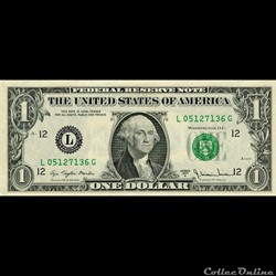 L- 1$ Federal Reserve Notes - Small Size 1977A Series