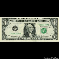 F- 1$ Federal Reserve Notes - Small Size 1969B Series