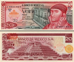 MEXIQUE - PICK 064d3 - 20 PESOS - 1977