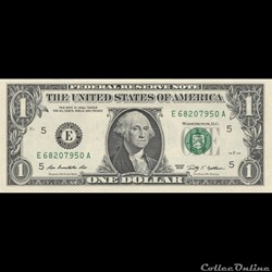 E- 1$ Federal Reserve Notes - Small Size 2009 Series
