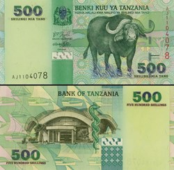TANZANIE - PICK 35a - 500 SHILINGI - 2003