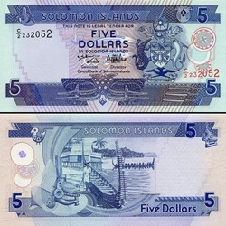 ILES SALOMON - PICK 19 a - 5 DOLLARS - 1997
