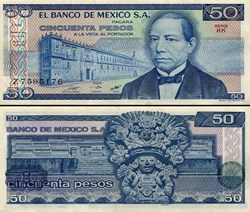 MEXIQUE - PICK 073a.KK - 50 PESOS - 1981