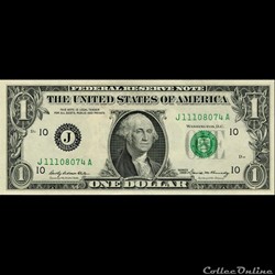 J- 1$ Federal Reserve Notes - Small Size 1969 Series
