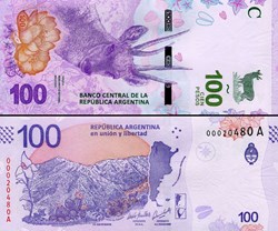 ARGENTINE - PICK 363Aa - 100 PESOS - 2018