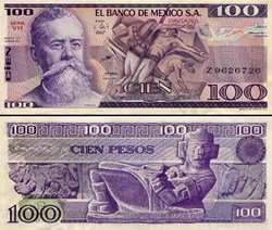 MEXIQUE - PICK 074c.VH - 100 PESOS - 1982