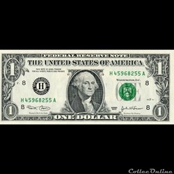 H- 1$ Federal Reserve Notes - Small Size 2003 Series