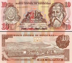 HONDURAS - Pick 86d - 10 LEMPIRAS - 2006